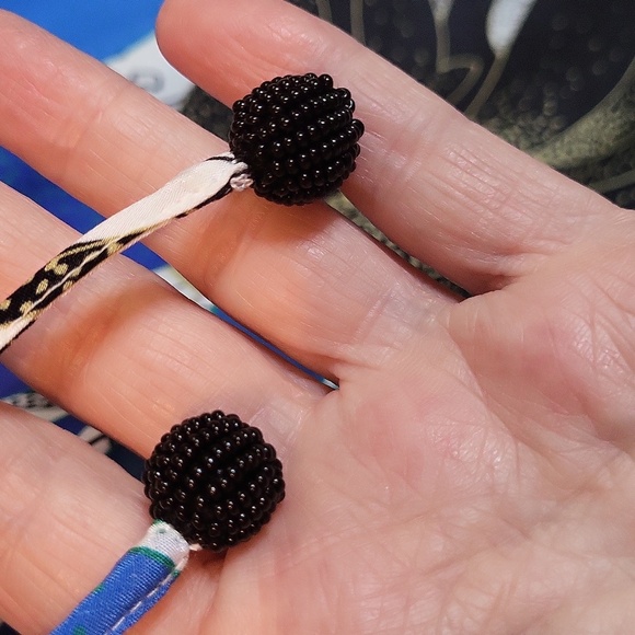 Kobi Halperin Silk Blouse in Blue and Black - Picture 2 of 6